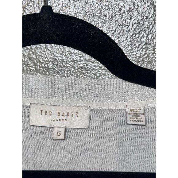 Ted Baker London Kitta Coquette Romantic Office Boho White Front Lace Top - Picture 9 of 12